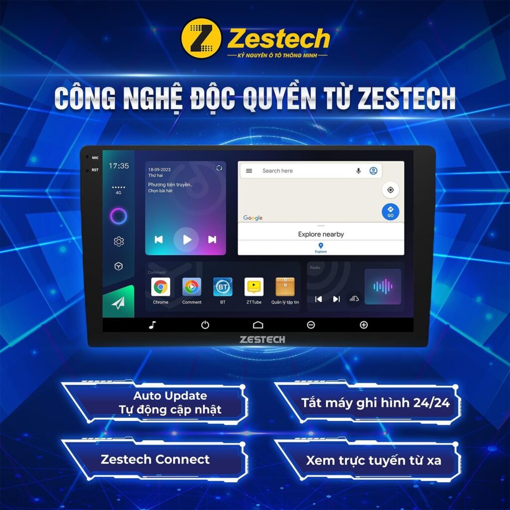 màn hình zestech, màn hình zestech zx10, màn hình zestech zx10 phiên bản tiêu chuẩn, zestech zx10, màn hình android ô tô, màn hình android zestech, zestech, màn hình adnroid cho ô tô