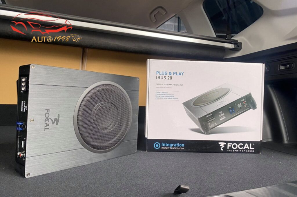 Loa sub gầm ghế, loa sub gầm ghế focal ibus 20, loa sub gầm ghế focal, Loa sub gầm ghế ô tô, loa sub ô tô, độ loa sub cho ô tô, loa sub pass gầm ghế, sub focal, giá loa sub ô tô