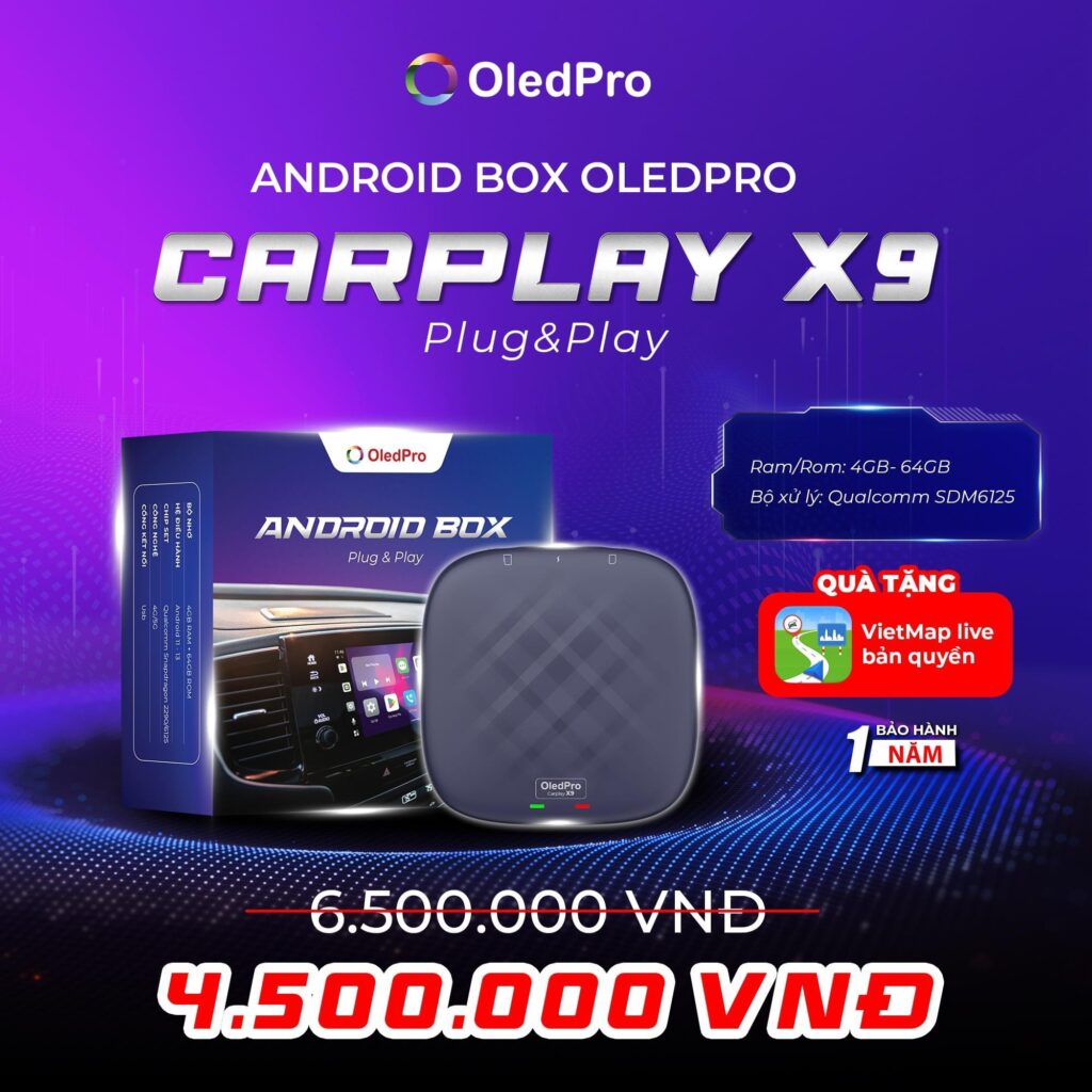 Android box o tô, androrid box oledpro, android box oledpro x9, android box cho ô tô, cục android box ô tô, android box oledpro cho o to