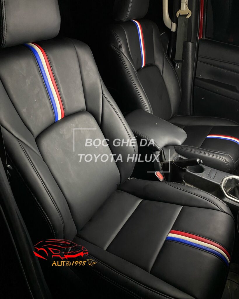 bọc ghế da ô tô, bọc ghế da nappa toyota Hilux, bọc ghế da nappa ô tô, bọc ghế da nappa ô tô toyota hilux, bọc ghế da nappa ô tô hồ chí minh, nội thất đồ chơi xe hơi, bọc ghế da nappa hcm