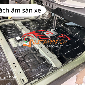 cách âm chống ồn alpine sàn xe
