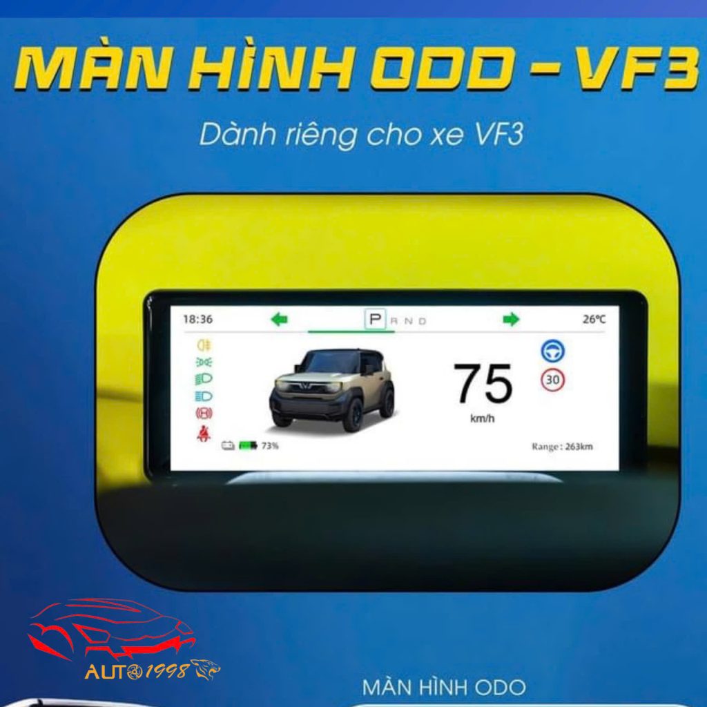 màn hình odo vf3, màn hình odo vinfast vf3, màn hình odo texpad vf3, độ màn hình odo vf3, giá màn hình odo vf3