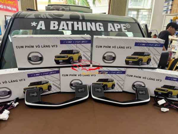 Cụm phím vô lăng vf3, phím vô lăng vf3, độ phím vô lăng vf3, cụm phím vô lăng vinfast vf3, phím vô lăng vinfast vf3, phụ kiện vf3, độ vf3