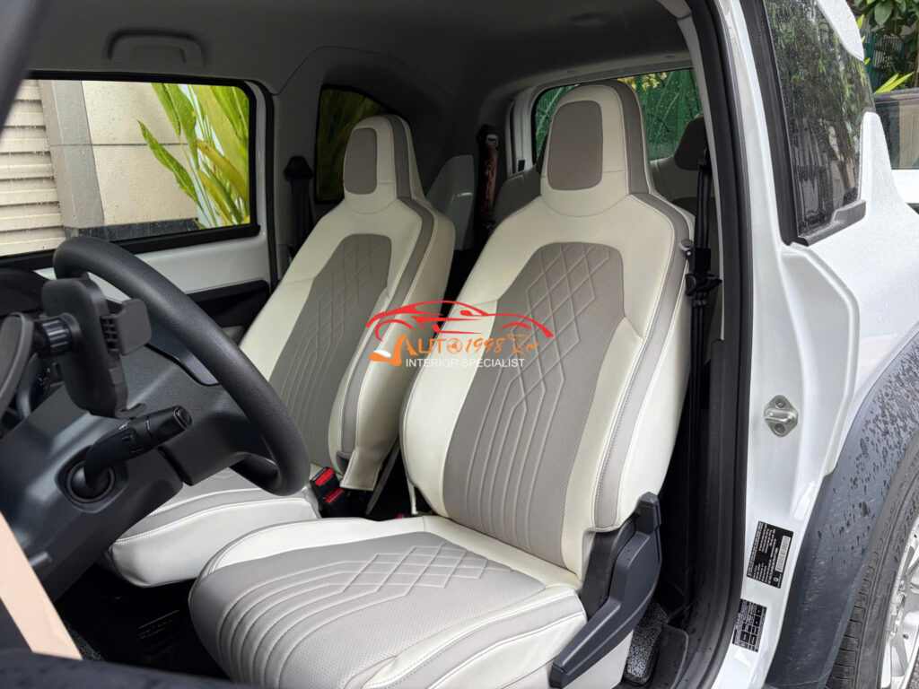 mẫu ghế da vf3 đẹp thực tế