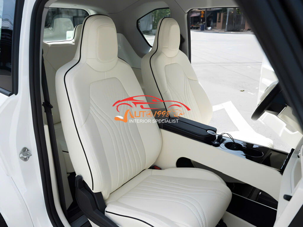 nâng cấp nội thất vf3 với ghế da nappa lux