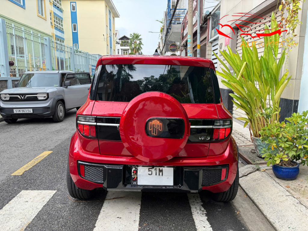 Cốp bánh sơ cua VF3 sau khi hoàn thiện
