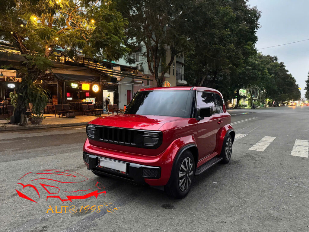 vf3 đỏ full option với combo phụ kiện vf3 thực tế