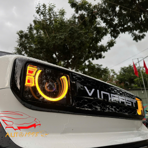 Cận cảnh Cụm Đèn Defender VF3 đèn tròn