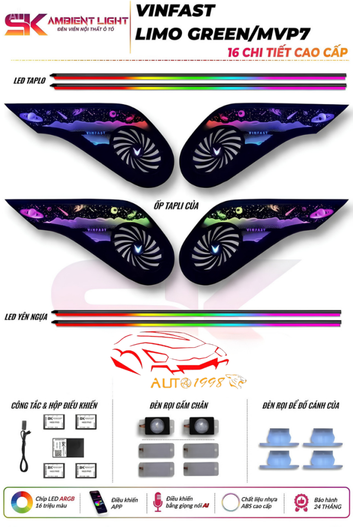Bộ sản phẩm LED nội thất Limo Green & MPV7