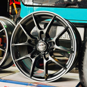 Mâm VF3 RAYS 16 inch đen bóng phay bạc