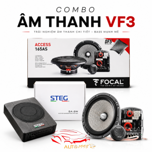 Combo âm thanh VF3 Loa Focal 165 AS và Sub STEG SA-8W