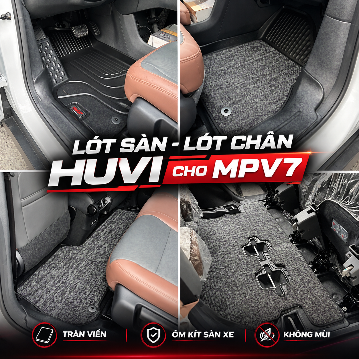 Thảm lót sàn Huvi cho Mpv7 Thảm lót sàn Huvi cho Mpv7