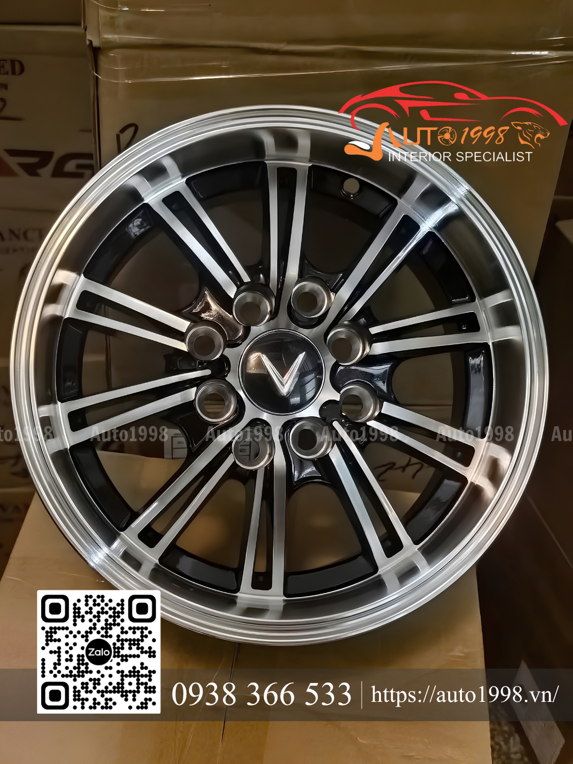 độ mâm VF2/ Minio Green đa chấu